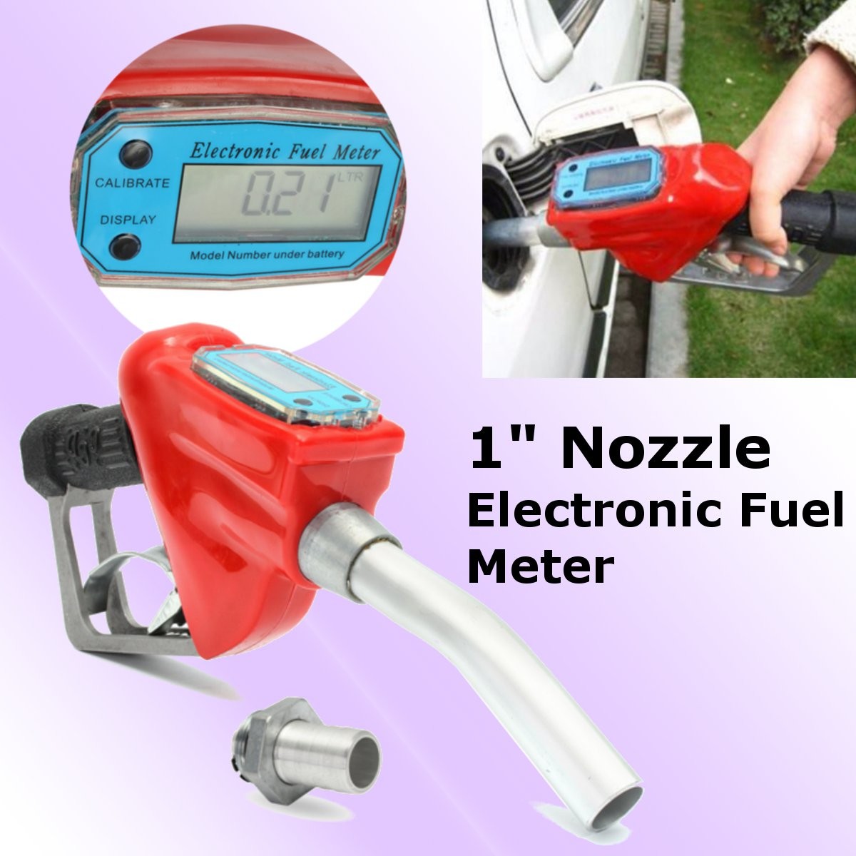 Medidor de flujo digital Gasolina de combustible Diesel Gasolina Aceite Dispensador De Boquilla Pistola De Entrega