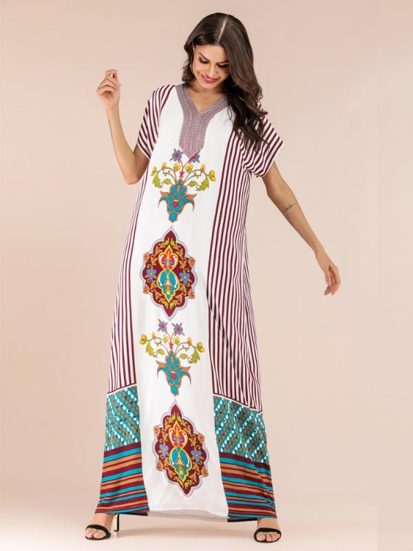 

2019 African Dress Summer Digital Printing, Slim Sleeved Dress, New, Fashion, African, Women, Clothing