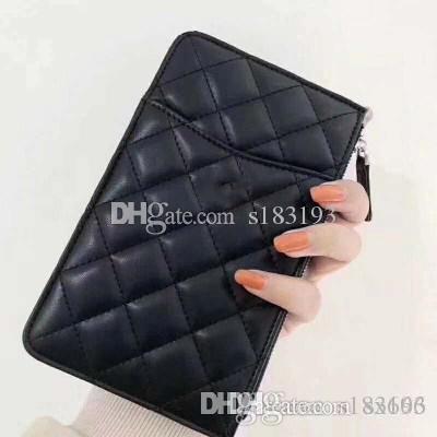 

High Quality Quilted Clutch Bags Purses Wallets Holders Lady Womens Pu Leather Bags Card Holders Fashion Coin Purse Wallet for Woman gifts, Red;black