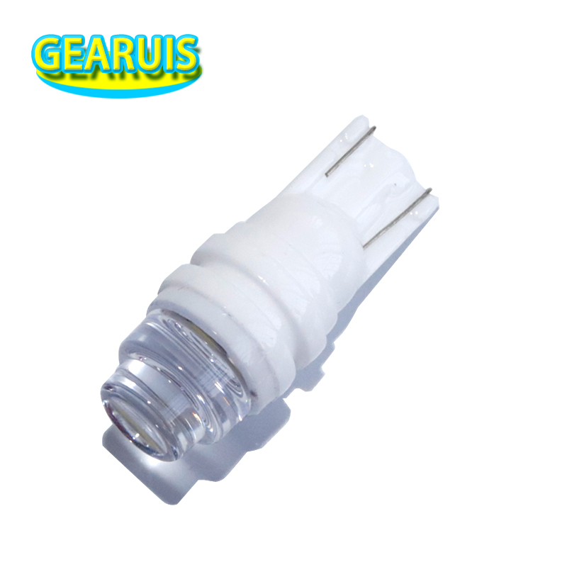 

100pcs led ceramic T10 W5W cake lens 3 MD 2835 LED Auto Car Side Marker Bulbs Reading Lights Whtie 12V DC, As pic