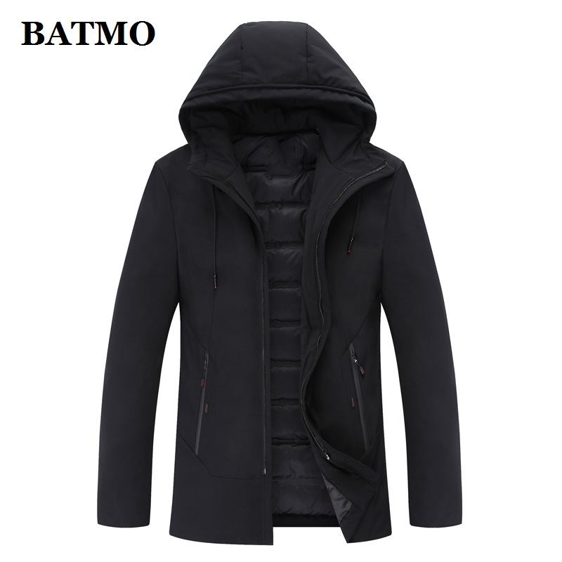 

80% white duck down hooded jackets men,men's thicked down jackets,plus-size -7XL 8048, Black