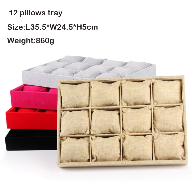 

Top Sale Watch Jewelry Disply Jewellery Organizer Storage tray Necklace Ring Earring Holder Or man Bracelets Jewelry Tray Series