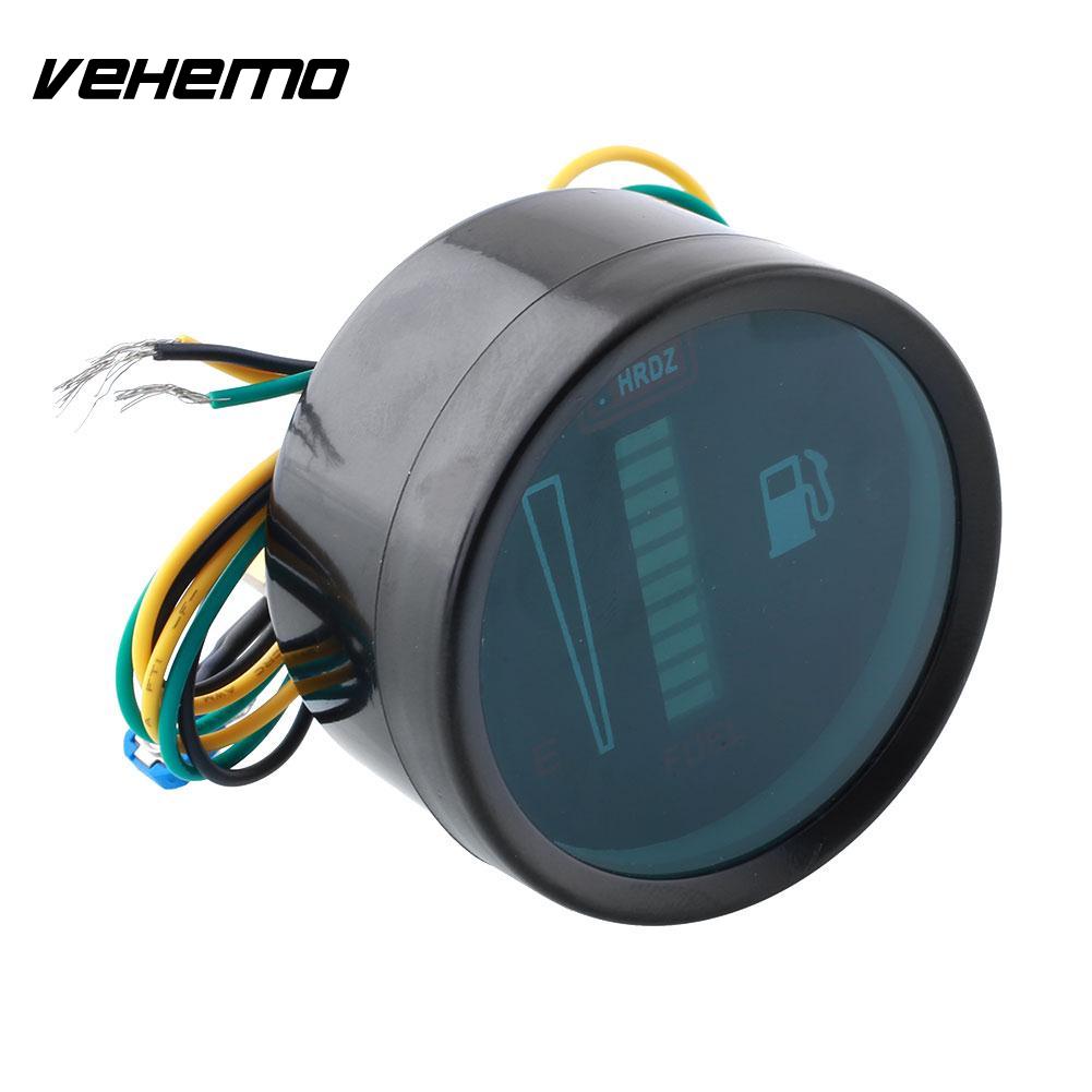 52mm Universal Digital Car Indicatore livello carburante con sensore per auto a benzina cilindro 12v Indicatore livello carburante