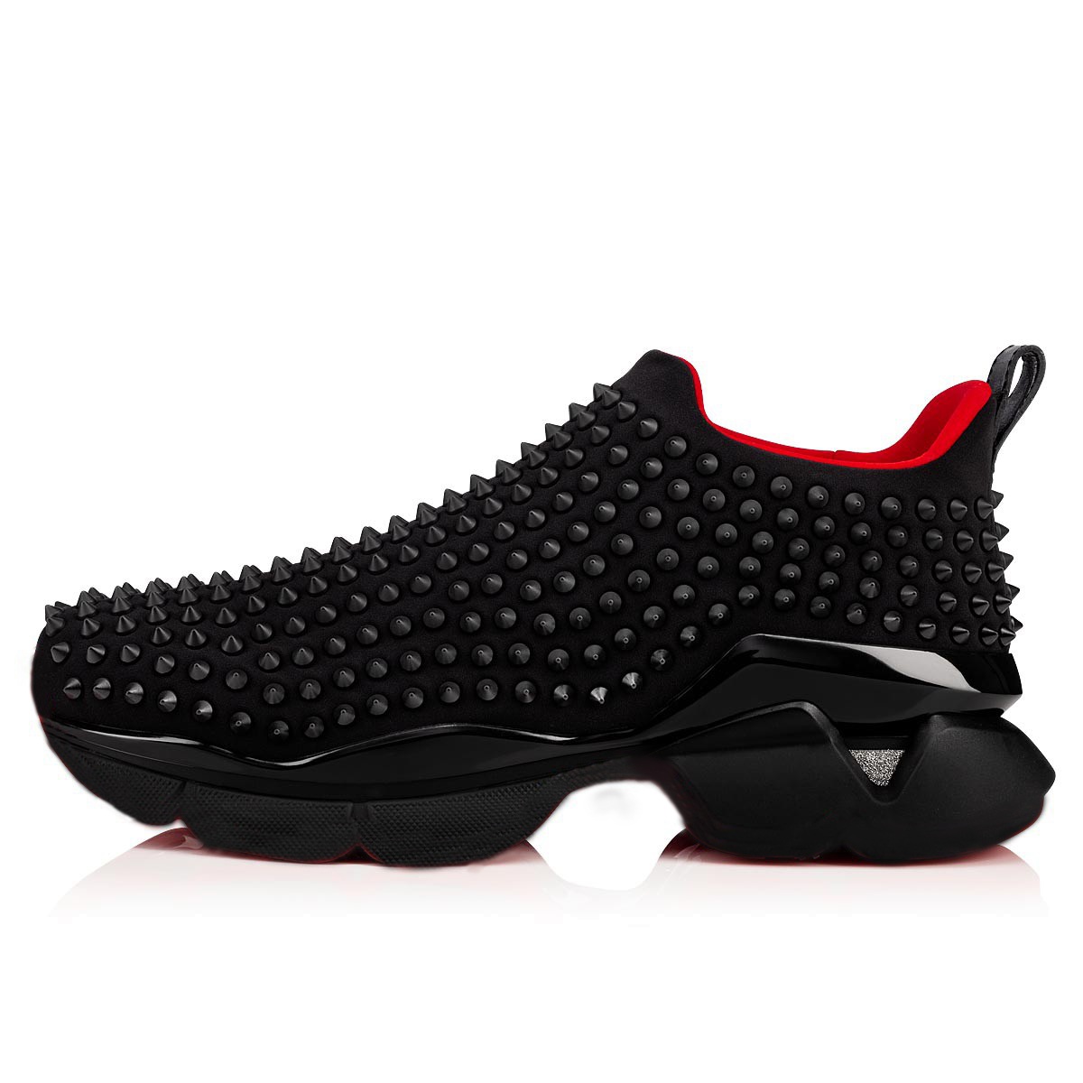 

Hot Red Bottom shoes Spike Sock Shoe Men Sneaker Women Casual Shoes Classic Pull-On Chunky Flat Sock Shoes Black Breathable Sneaker 35-46