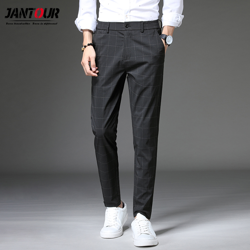 

Brand 2020 summer new fashion Mens Casual Pants high quality Brand Business Pants male Clothing thin Formal Trousers men, Gray