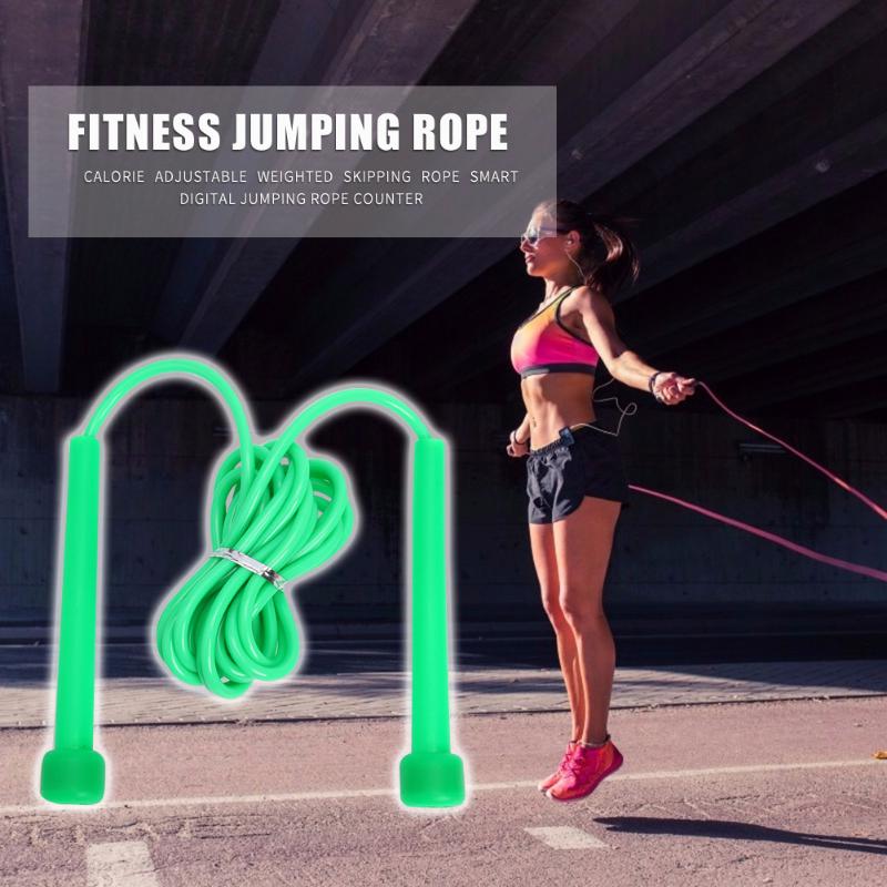 

Weight-Bearing Fitness Skipping Rope PVC Adjustable Length Jump Rope Fitness Training Exercise Tool Home Gym Equipment