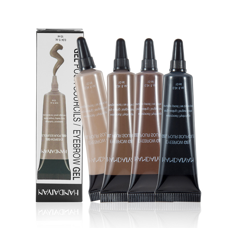 

Handaiyan Eyebrow Gel Cream Conical Spiral Brush Waterproof Non Halo Dyeing Gel Eyebrow Setting Beauty Makeup, 1# blonde
