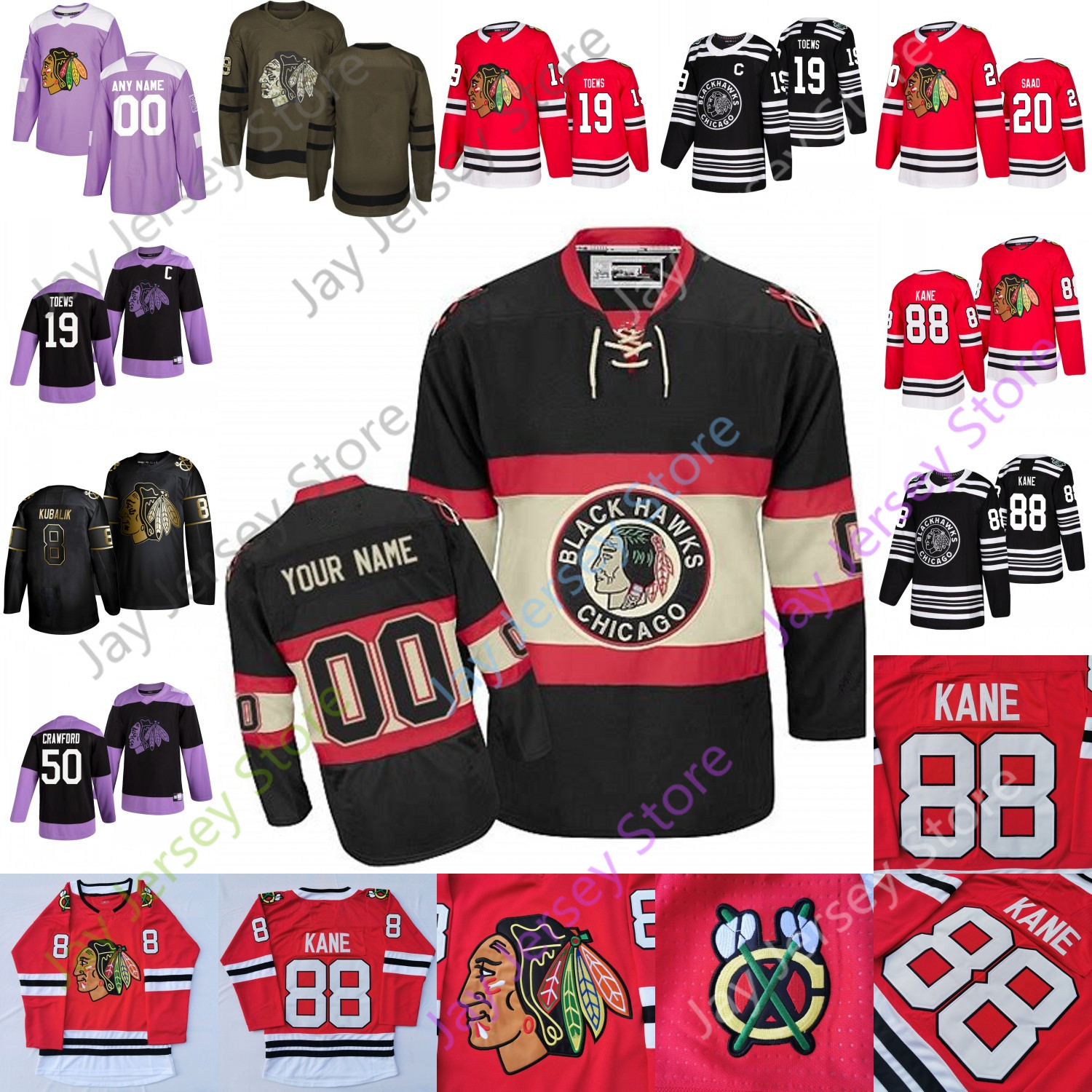 personalized chicago blackhawks jersey