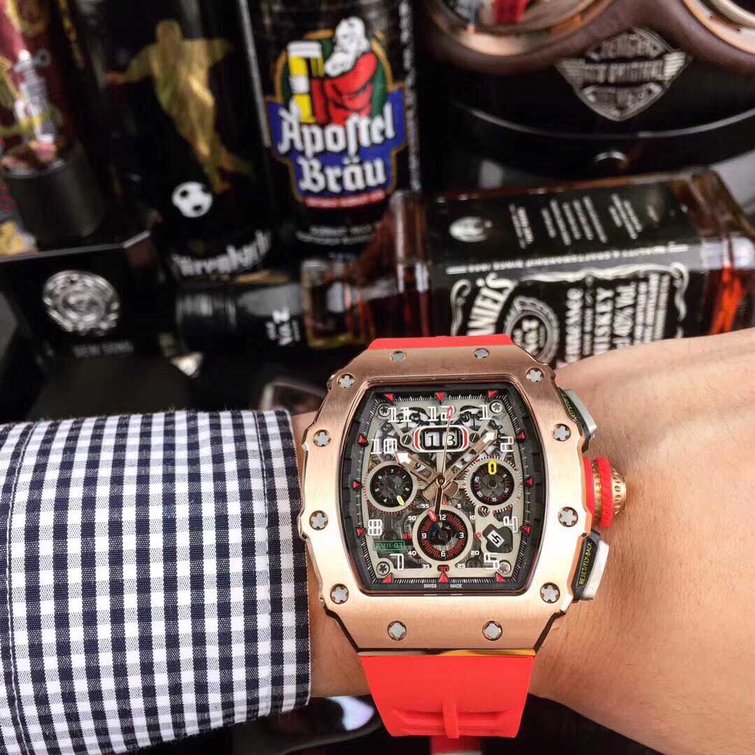 

Montre de luxe fully automatic movement watch RM50-03 luminous dial pointer 40x50x16mm deep waterproof stainless steel case watch2020, 5 atm waterproof