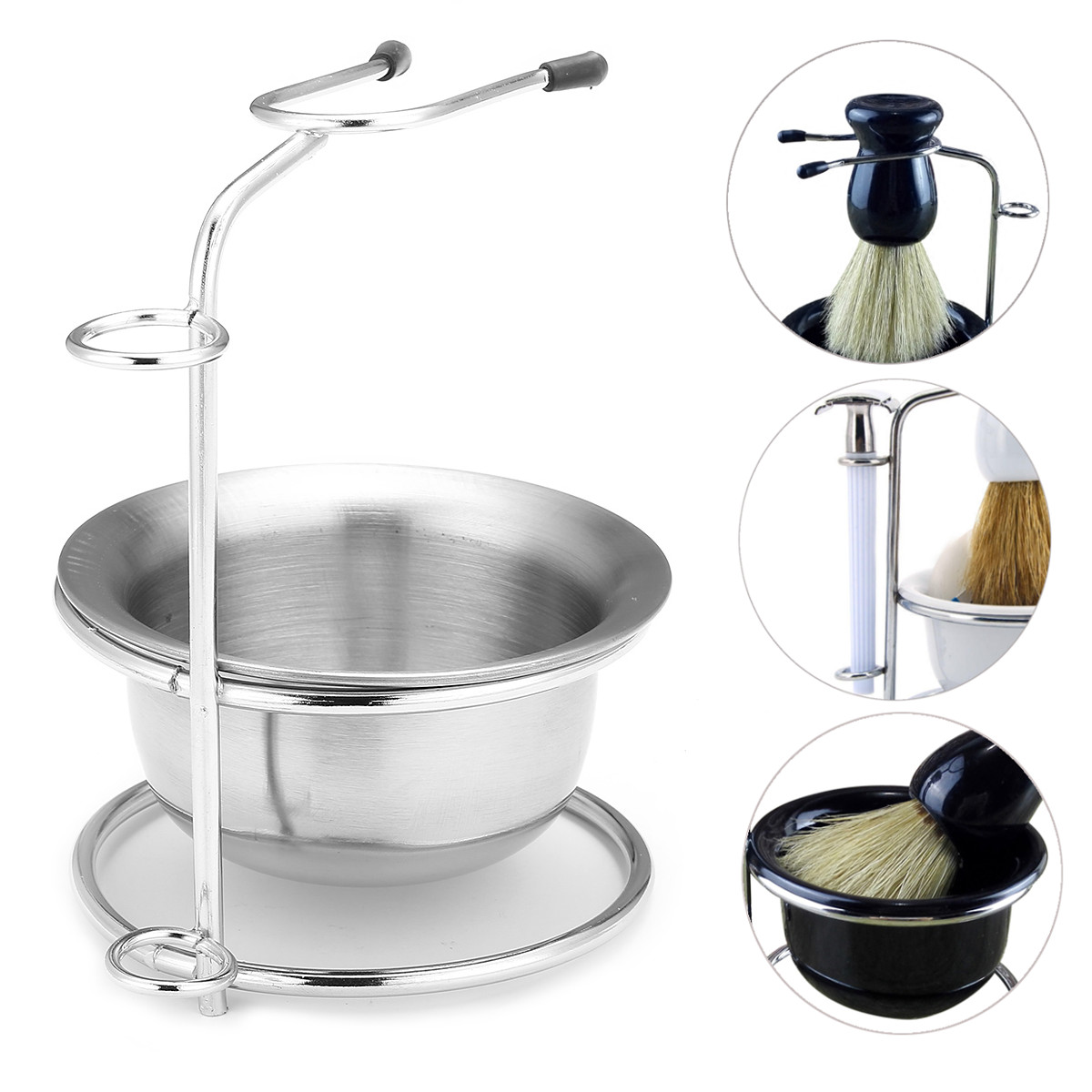 

Durable Beauty Design Men Shaving Bowl Mug Brush Soap Dish Stand Holder Portable Shaving Razor Beard Clean Shaver Kits Set