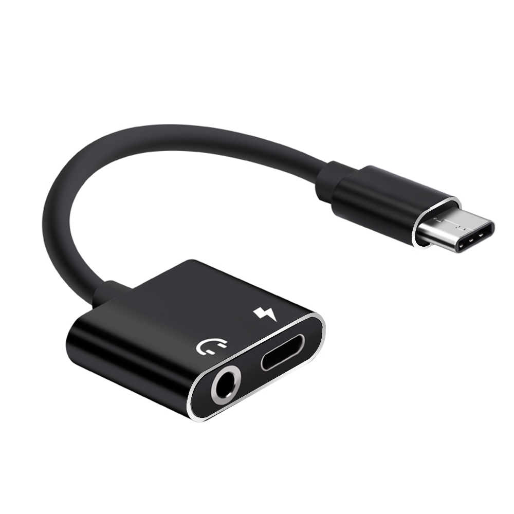

Type-C Interface +3.5MM Audio Headphone Jack, Black