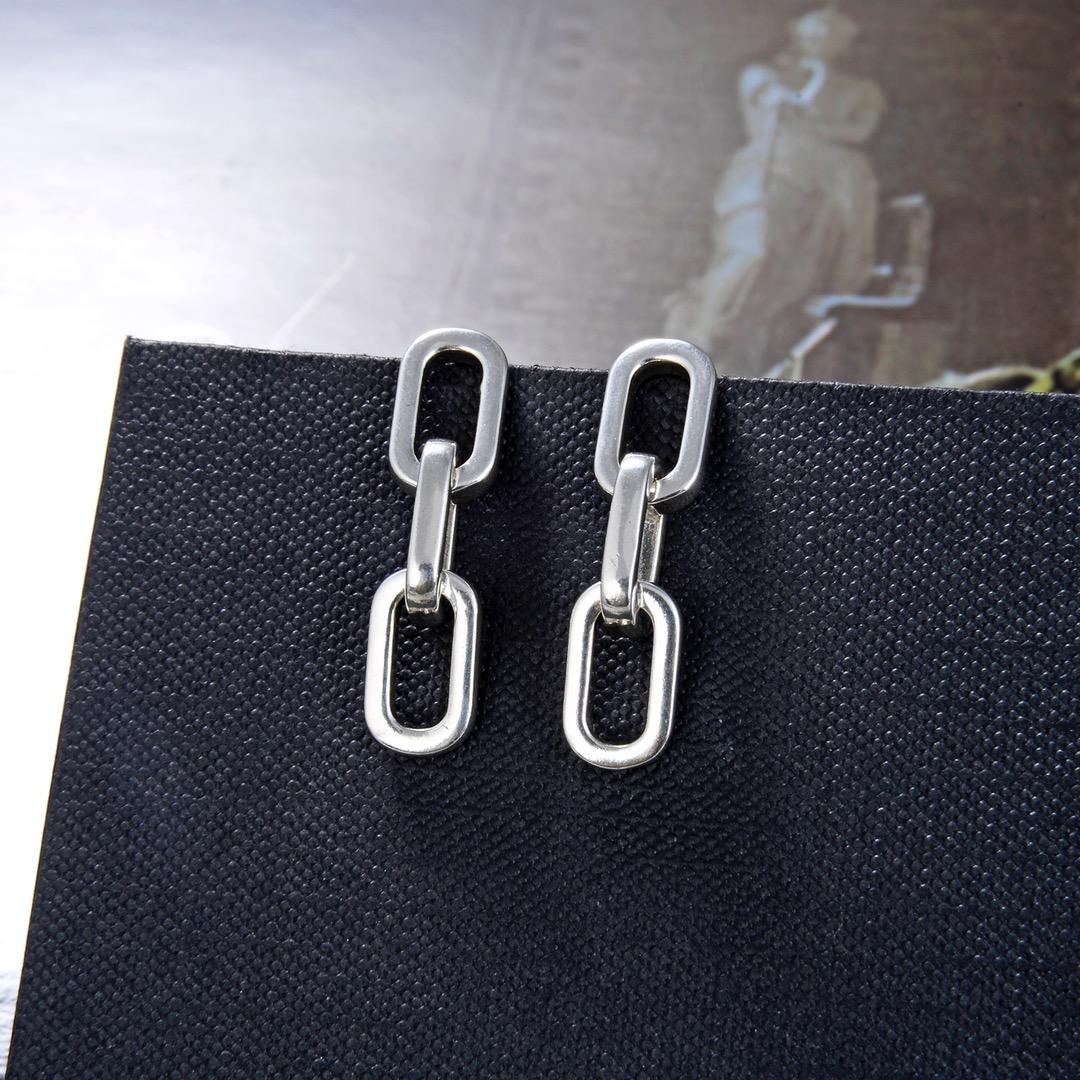 

2019 Multilayer Long Geometric earrings for Men Women S925 Sterling Silve Pendant Earring Boucle D'oreille Femme