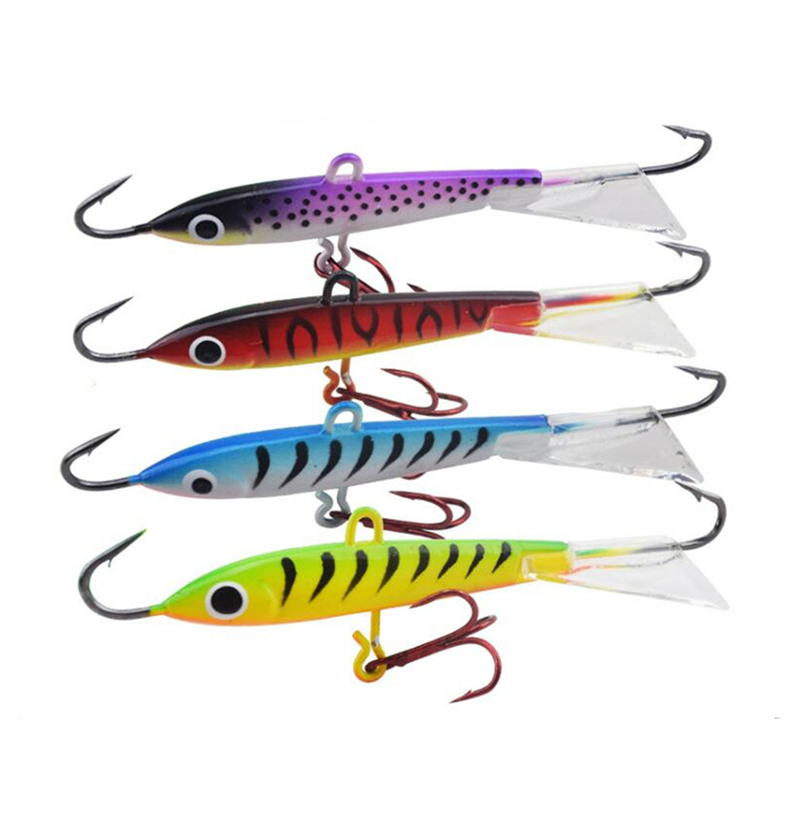 

Jigging Rap Ice Jig lure 8.5cm 18g Russia ice fishing bait vertical jigging for deep or suspended fish.