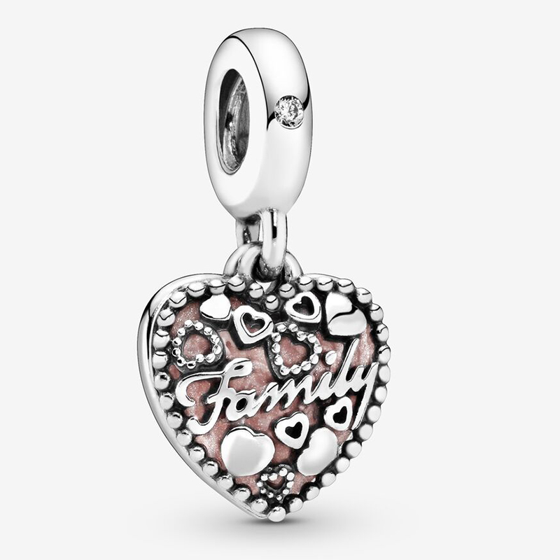 Fit Pandora Bracelet Charm Silver Love Makes A Family Dangle Style Charms Beads Bracelets 925 Bangle Gift DIY Jewelry With Original LOGO-image-491713414