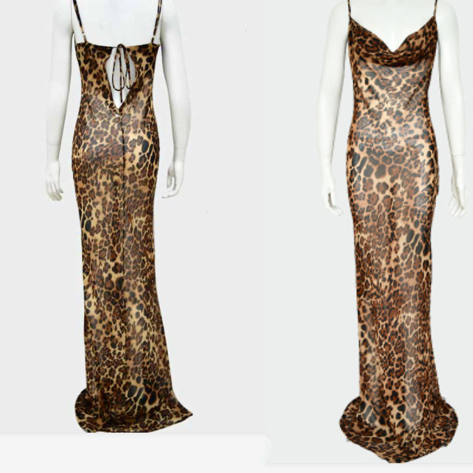 

Women Sexy Dresses Ladys Leopard Print Dress with Suspenders Womens Evening Dress 2020 New Style Lady Popular Party Skirts Fashion Skirt