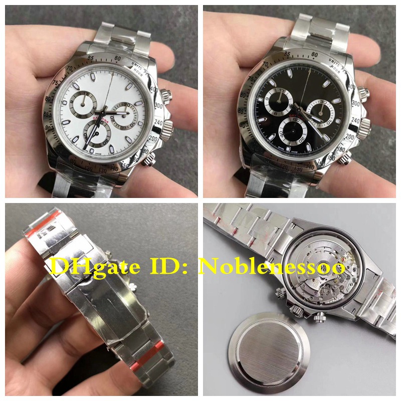 

11 Style Swiss CAL.4130 Movement Classic Watch 116520 116500LN 116500 Steel Bracelet White Dial 40mm Chronograph Working Automatic Mens Watches, Original box