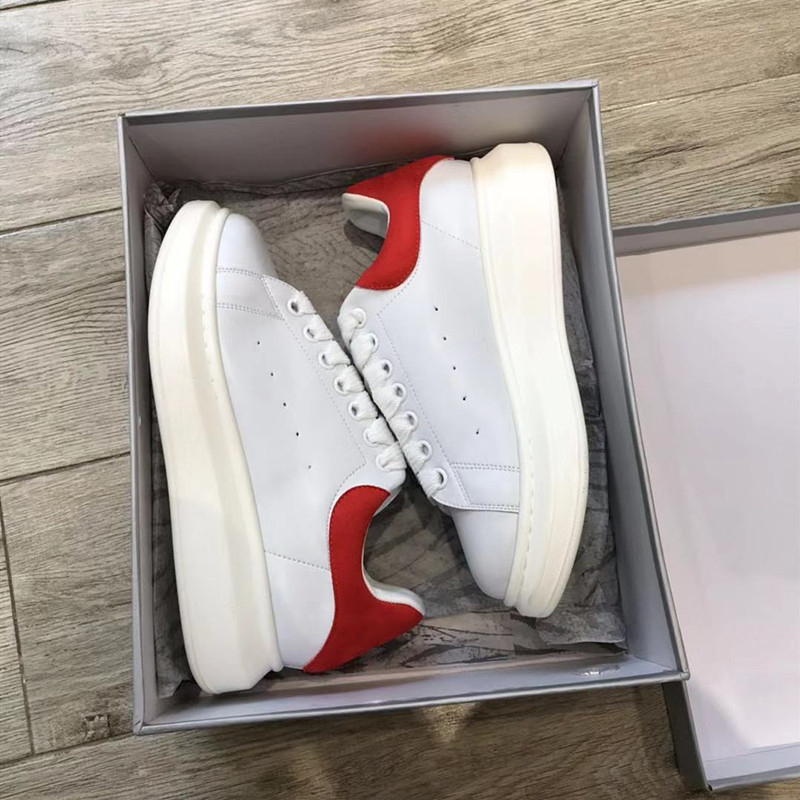 

Designer shoes for women men fashion leather sneakers 3M reflective red black velvet Thick-soled Height Increasing casual shoe
