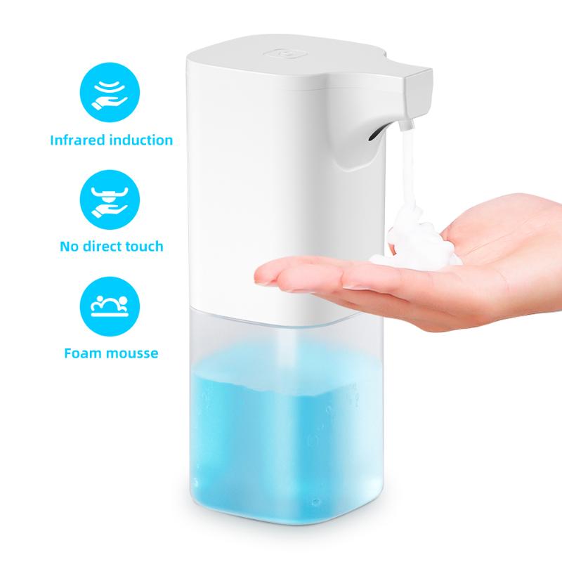 

350ML Automatic Soap Dispenser Smart Sensor Foam Soap Dispenser Wall Touchless Hand Wash For Kitchen Bathroom