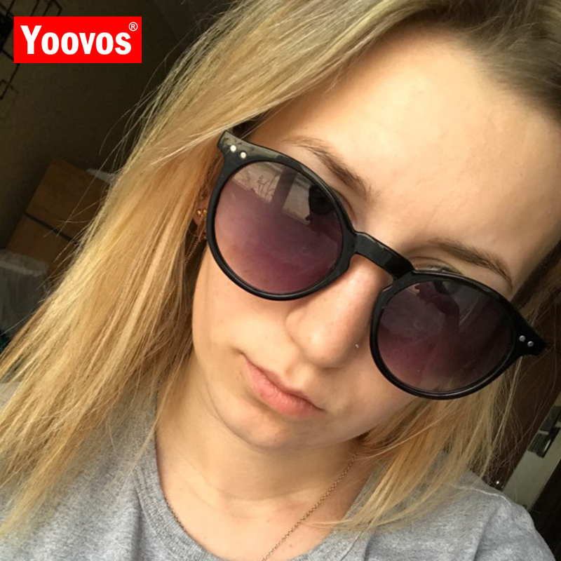 

Yoovos 2020 Retro Women Sunglasses Round Brand Designer Fashion Glasses Ocean Lens Vintage Shopping Feminino UV400