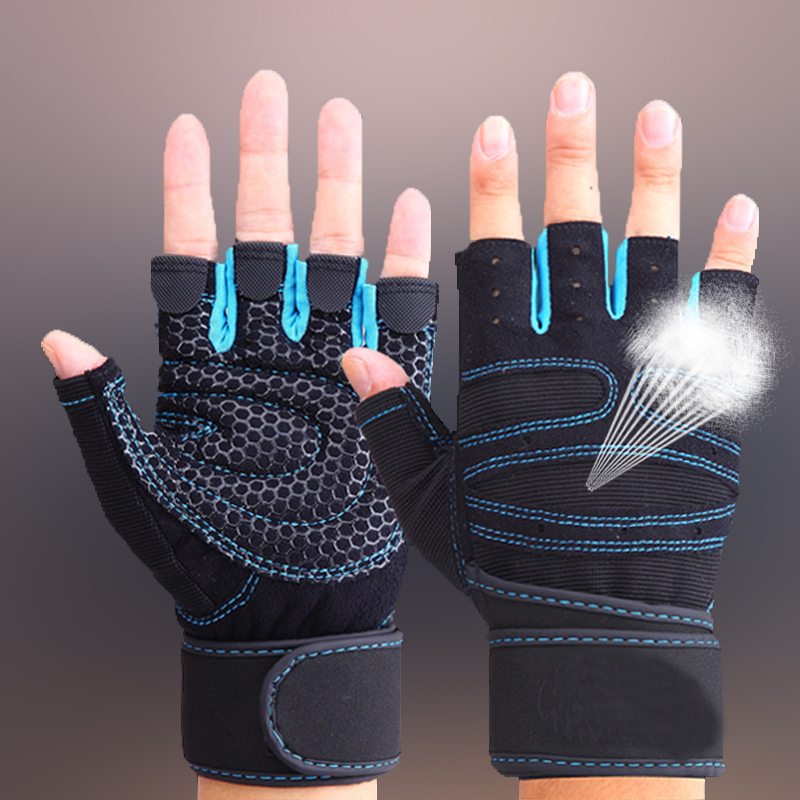 

Fashion-Body Building Training WeightLifting Gloves For Men Women Workout Half Finger Fitness Exercise Gym Fitness GYM Gloves Mittens
