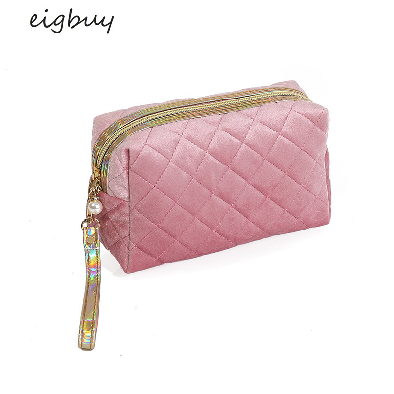 

2020New Cosmetic Bag Ling Ge Ms. Makeup Clutch Makeup Travel Bag Toiletry Travel Organizer Make Up Bags Cosmetic Case Pink, Black
