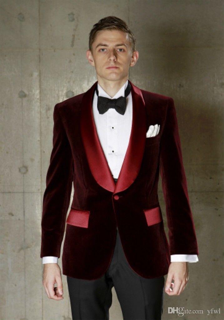 

Classic Velveteen tuxedos groom wedding men suits mens wedding suits tuxedo costumes de smoking pour hommes men(Jacket+Pants+Tie) 58, Same as image