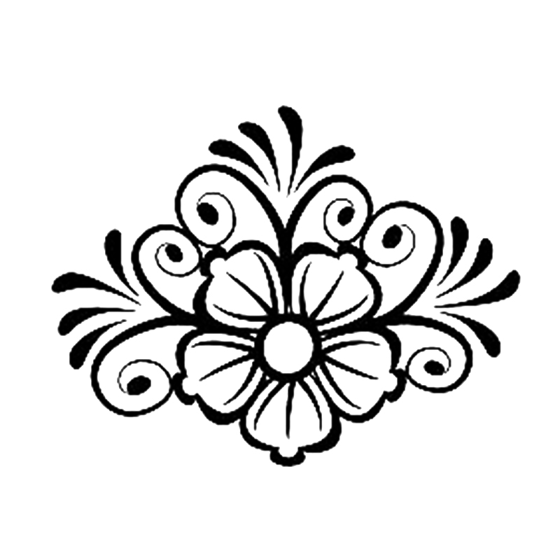 

16*12.3cm Flower Vinyl Decal Car Window Laptop Sticker Fashion Personality Creativity Classic Attractive Car Decor, Color