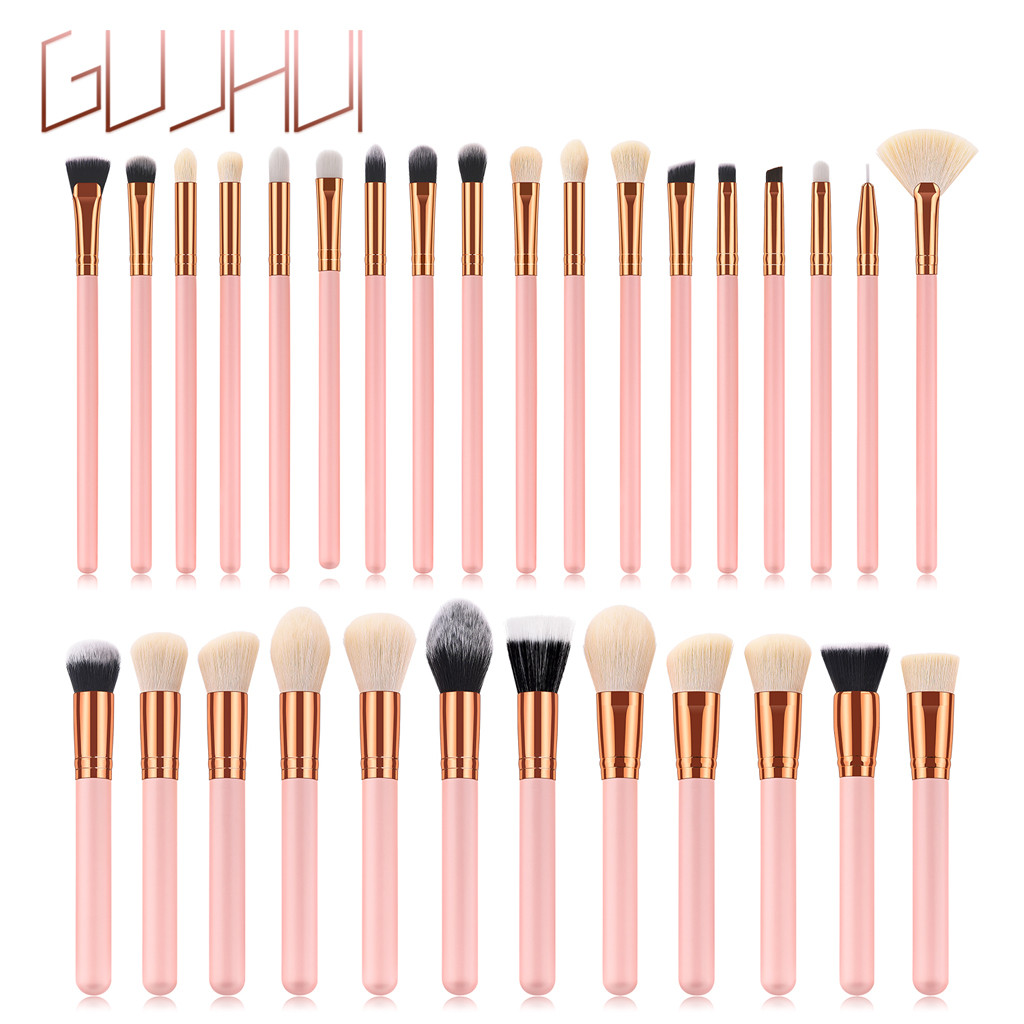 

30PCS Pink Wooden Cosmetic Makeup Brush Foundation Powder Eyeshadow Brush