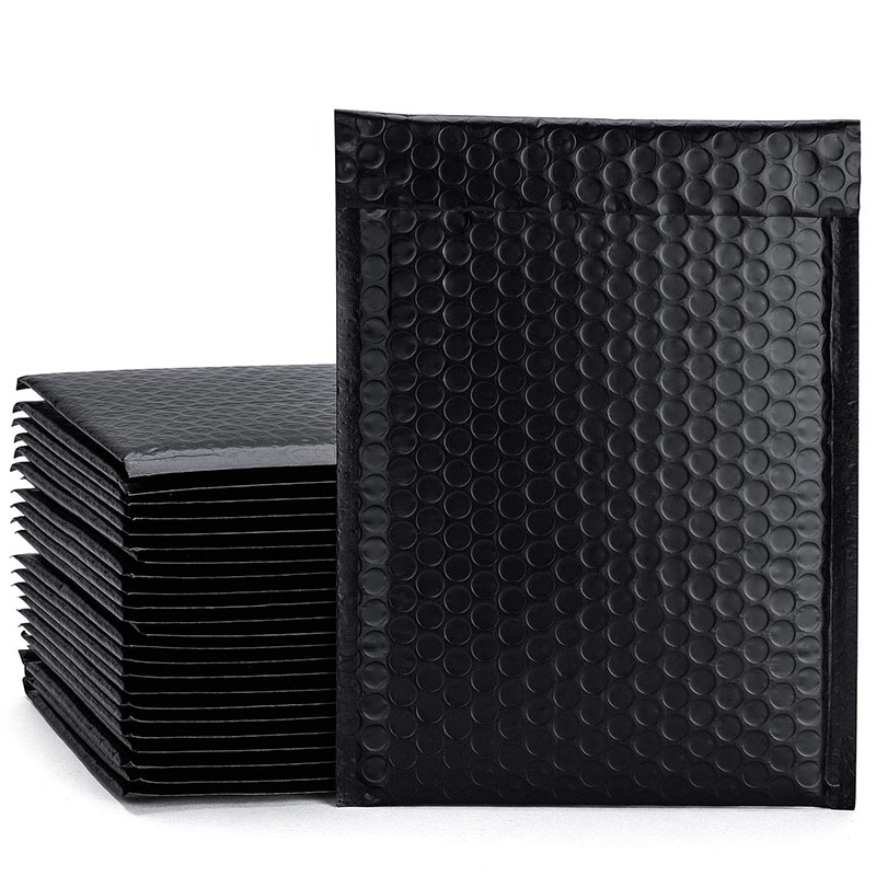 

100 Pieces of 18 X 16 + 4CM Black Bubble Mail Longer Mail Bag Express Bag Waterproof Bubble Bag-ABUX