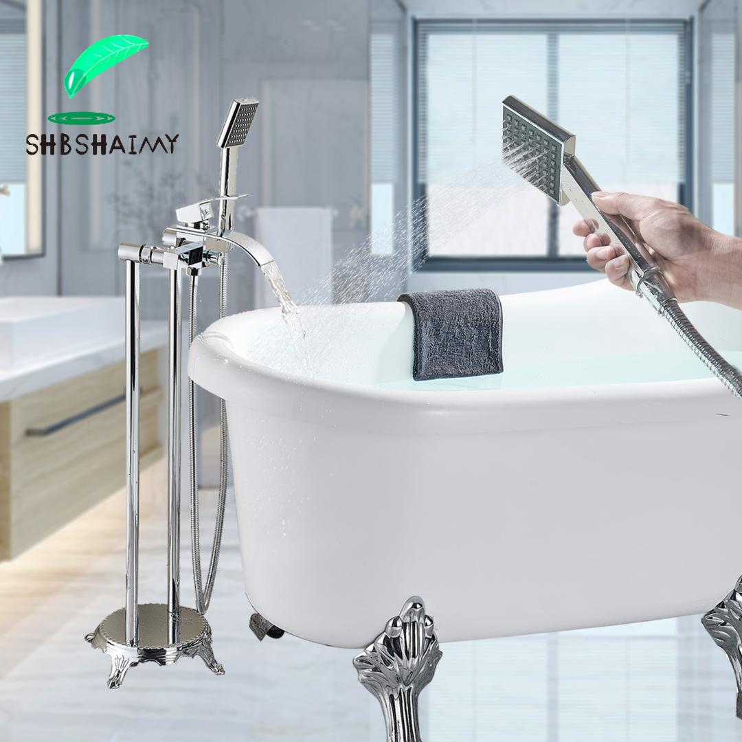 Freistehend Standarmatur Badewannen Wannen Armatur Wannenmischer Handbrause Nice