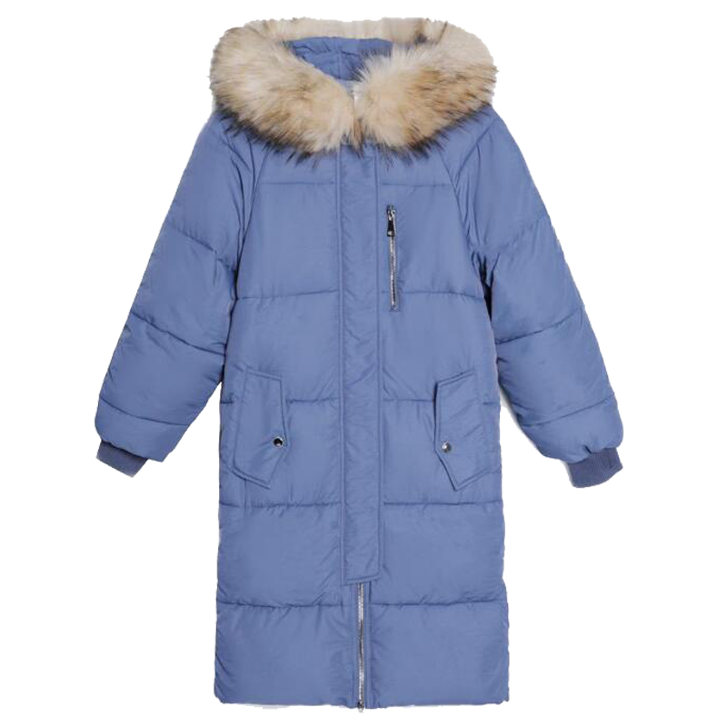 

Women Parka 2019 Winter Jacket Women Thick Warm Woman Coat Hooded Long Style Female Jacket Black Blue Parkas New M112610