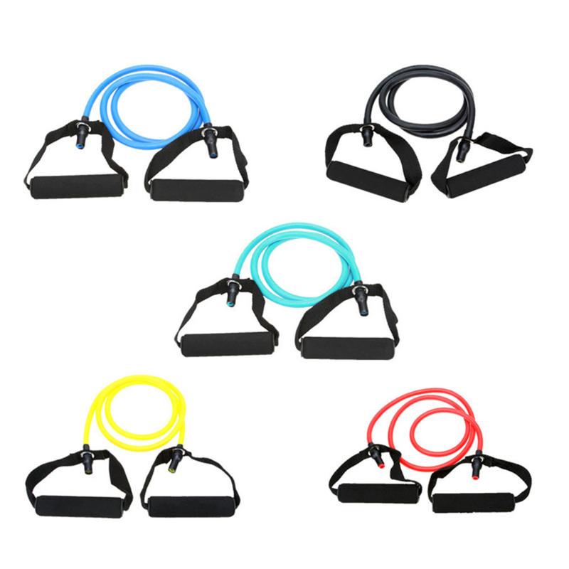 

Multi-functional Durable TPE 15lbs Pull Up Rope Expander Push-pull Rope Exercise Resistance Bands Tubes Home Fitness Accessories