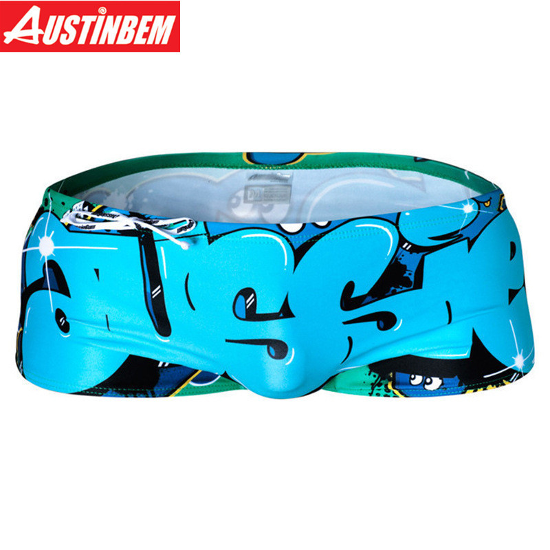 2019 New Swimwear Men Beach Surfing Sexy Swimsuit Swim Trunks Summer Men's Swimming Shorts Swimsuits Short Briefs Letter Sunga T200601