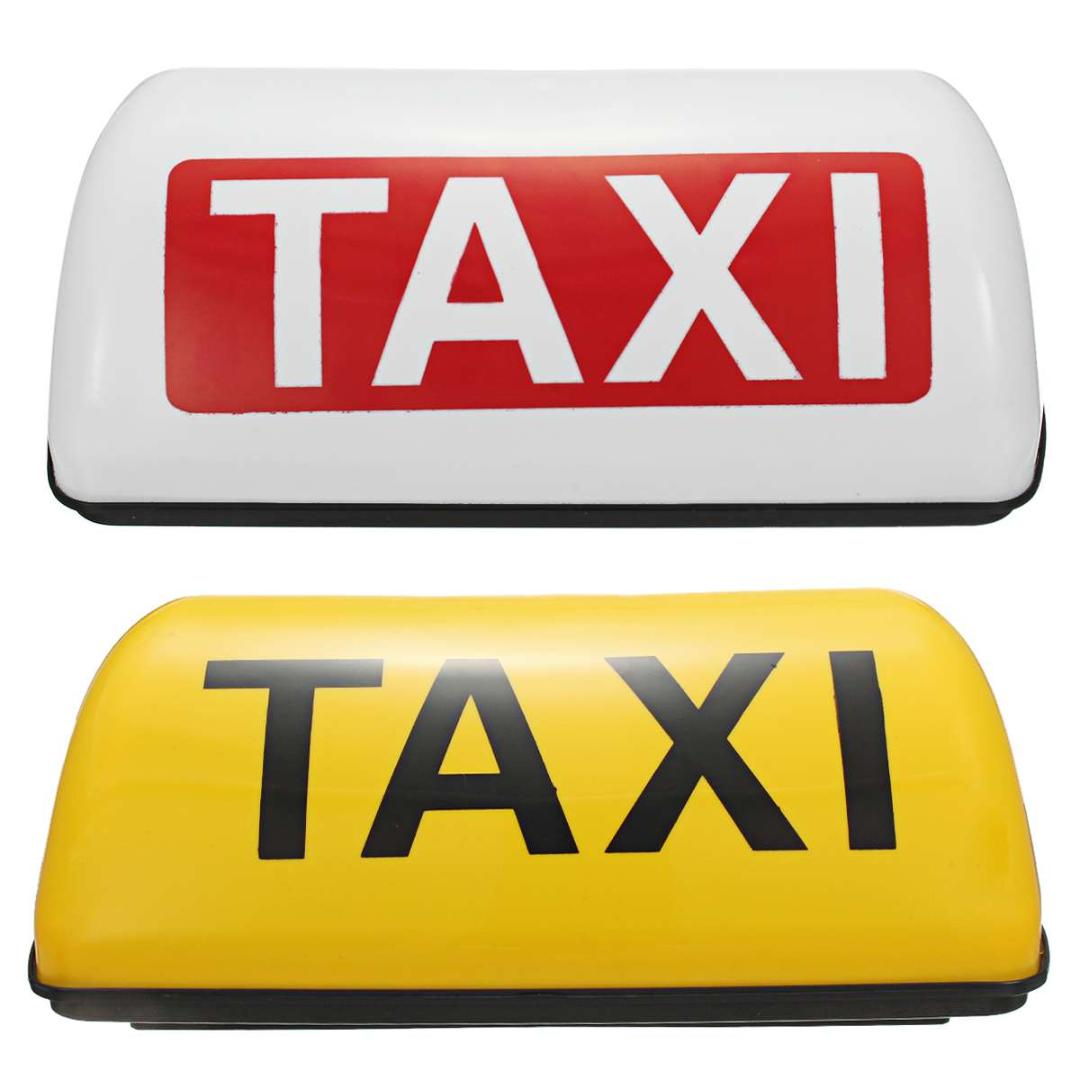 

12V DC Taxi Roof Waterproof Top Sign Magnetic Taximeter Cab Lamp Light Signal Lamp, As pic
