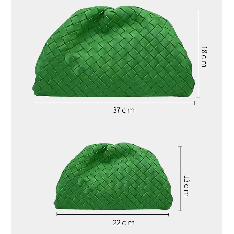 

Top selling New Womens Designer handbag Fashion Dumpling bag Single shoulder diagonal span Lady Totes Cowhide braided Hand bag, Black