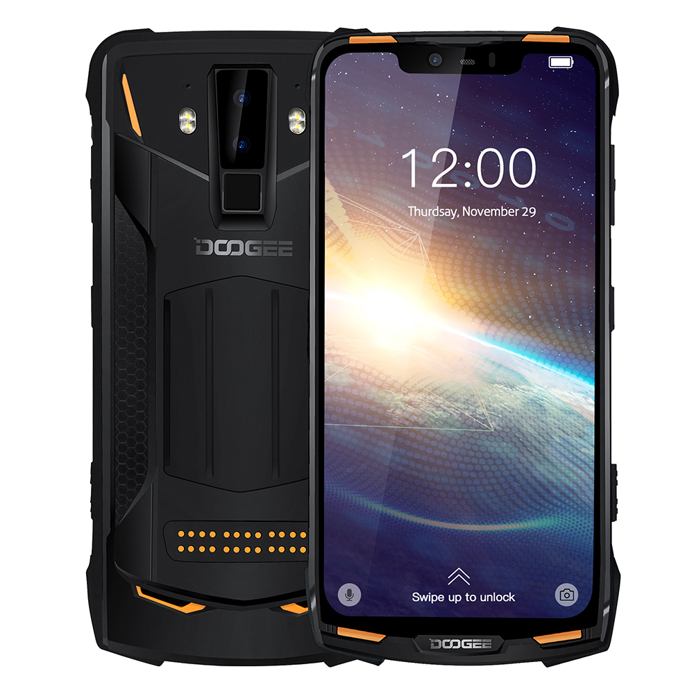 

Doogee S90 Pro Modular Rugged Mobile Phone IP68 Helio P70 6.18" Display Octa Core 6GB 128GB 16MP+8MP Android 9 12V2A Smartphone, Black