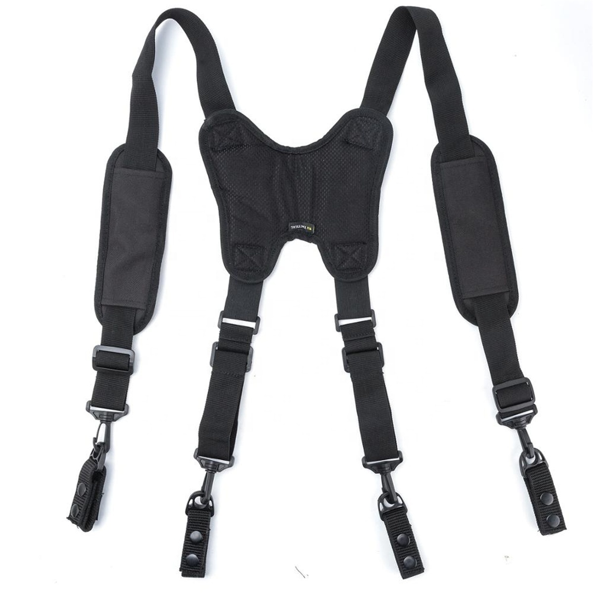 

AISENIN Military Duty Belt Suspender With 4 Loop Attachment and Padded Police Suspenders