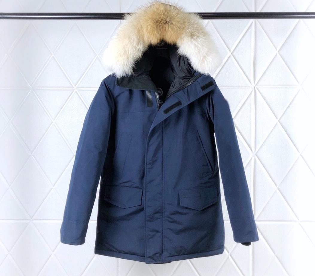 

Luxury Winter Jacket Fourrure Down Parka Homme Chaquetas Outerwear Big Fur Hooded Fourrure Manteau Canada Down Jacket Coat Size 13, Black