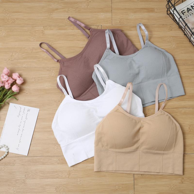 

2020 Sports Bra Running Yoga Girl's Tops Breathable Thin Anti-Sweat Fitness Gym Vest Push Up Shockproof Seamless Underwear Bras, Yellow