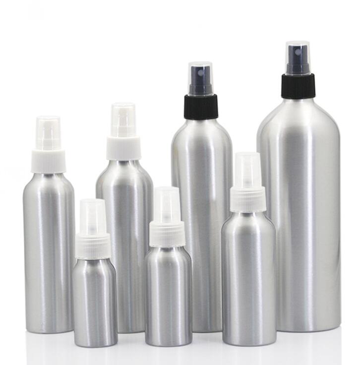 

Aluminum Spray Atomiser Bottle 30ml-500ML Mist Spray Refillable Bottles Empty Metal Perfume Bottle Cosmetic Packing Bottles GGA3467
