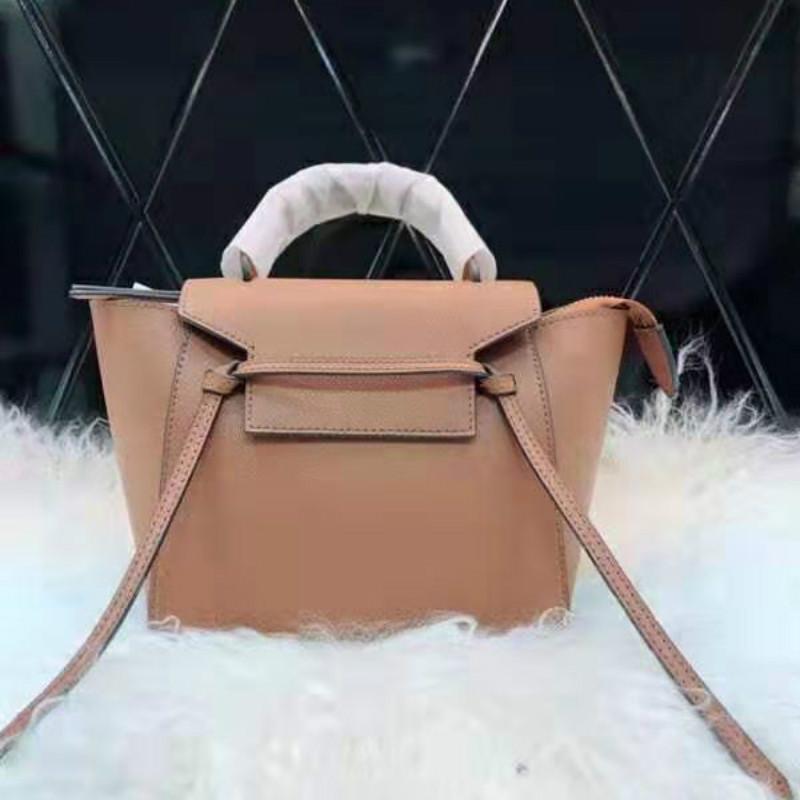 

Designer-brand nano belt bags for Women Bag fashion shopping Shoulder Bag tassel Purse to top Quality genuine leather trapeze tote for lady, Small-red