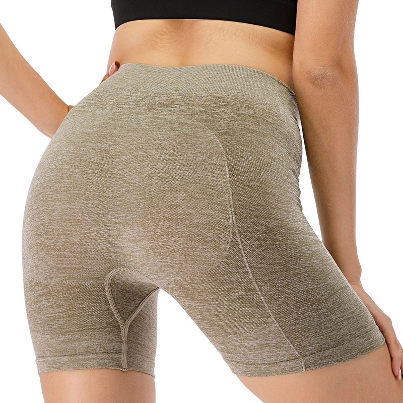 

Women' High Waist Tummy Control Workout Yoga Shorts seamless Athletic Bike Running Shorts Breathable Slim Stretch Gym Tights, Dark grey shorts