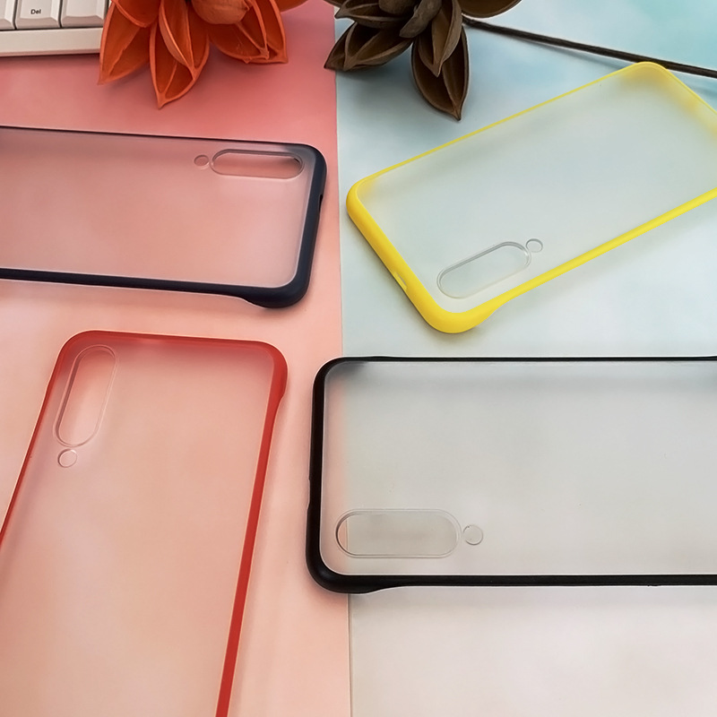 

No frame bumper matte case for Xiaomi redmi note 8t/note 6 pro/mi 8 lite/cc9 pro cases dual color frosted cover covers tpu+pc hoesje etui, Mixed colors/remark colors