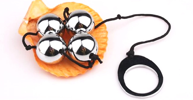 Meselo Stainless Steel 4 Balls Kegel Ball Ben Wa Balls Vaginal Anal