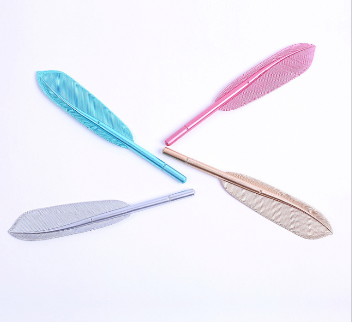 

Package of 10 Feather Gel Pens 0.5mm Kawaii Cute Neutral Pen Ink Pen Gift School Office Supplies Stationery cover with holes
