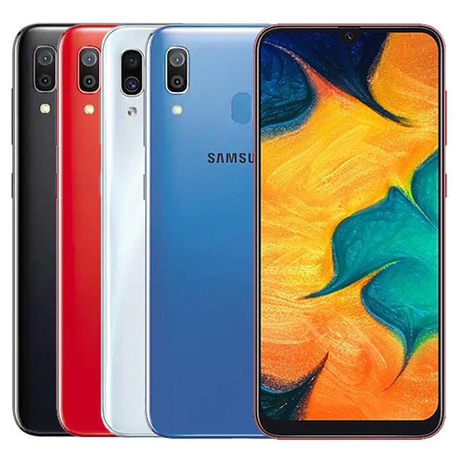

Refurbished Original Samsung Galaxy A30 A305F/DS Dual SIM 6.4 inch Octa Core 4GB RAM 64GB ROM 16MP Unlocked 4G LTE Smart Phone Free DHL 5pcs, Black