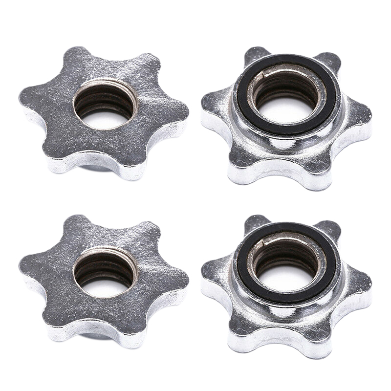 

4Pcs 25mm Dumbbell Rod Nut,Spinlock Collars for Plating Barbell Dumbbell Weight Lifting Accessories