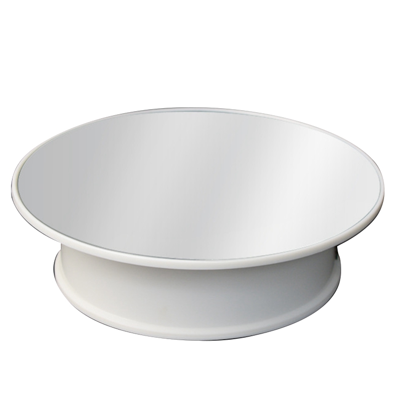 Rotating Disc Manually Turntable 360 Rotate Disc for Exhibitions 3inch White