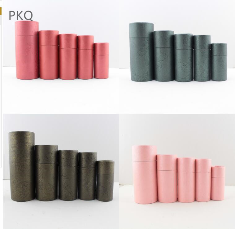 25pcs High Quality Kraft Paper Box for Essential oil Bottle /Coffee Bean Packaging Box Paper Jars 50ml/100ml Large