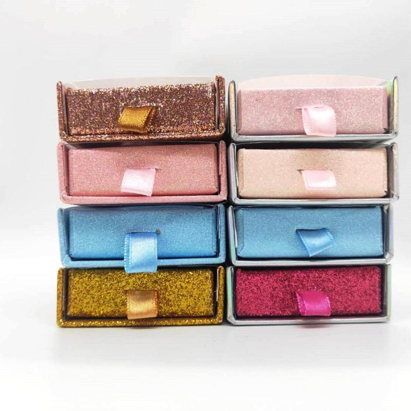 

wholesale custom eyelash packaging box with logo lash boxes packaging faux 25mm mink lashes 5D strips empty case bulk